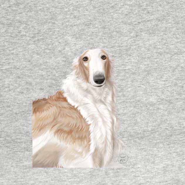 Borzoi portrait by VEROfojt